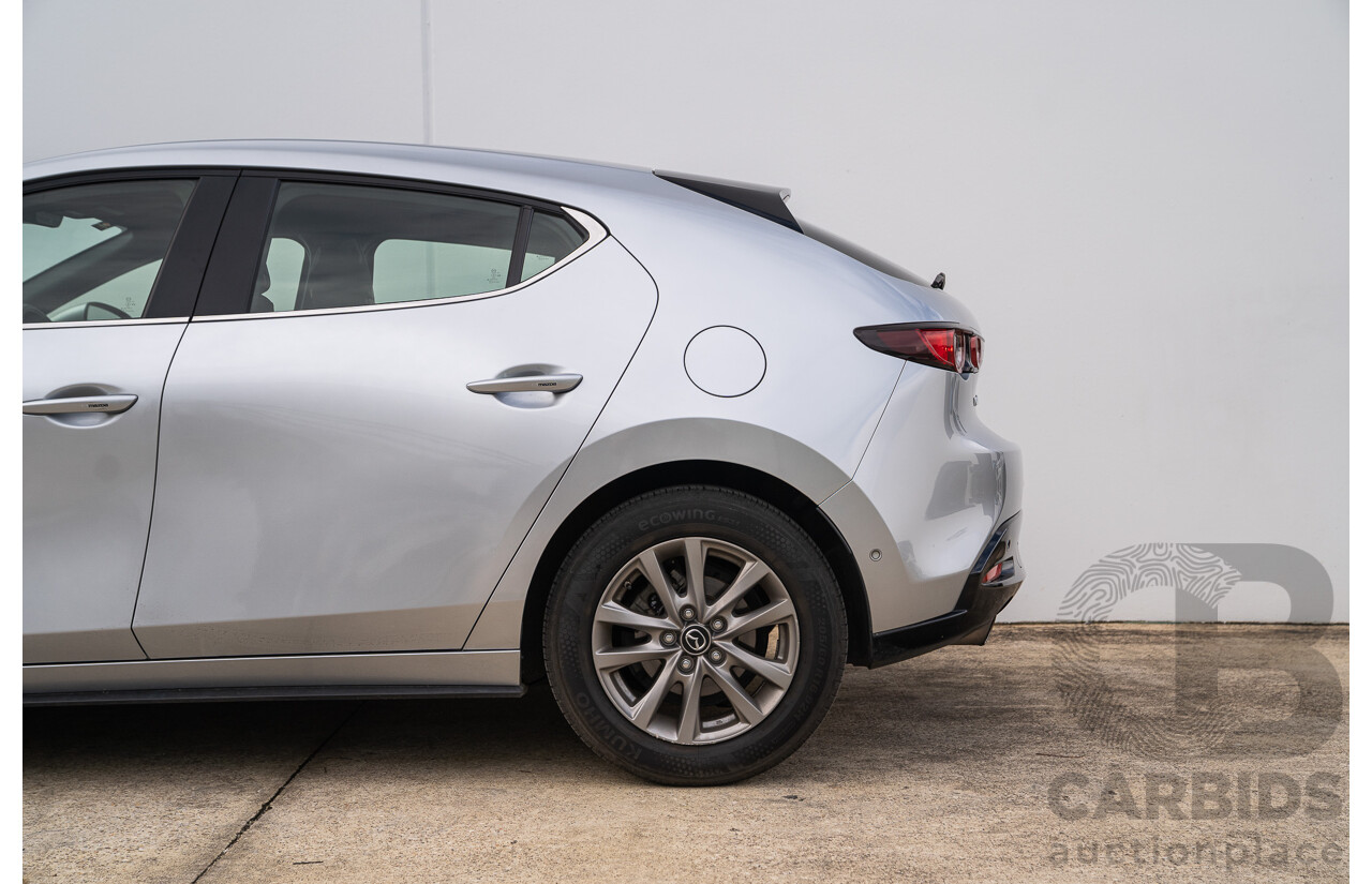 03/2020 Mazda 3 Pure G20 BP MY20 4d Hatch Sonic Silver 2.0L