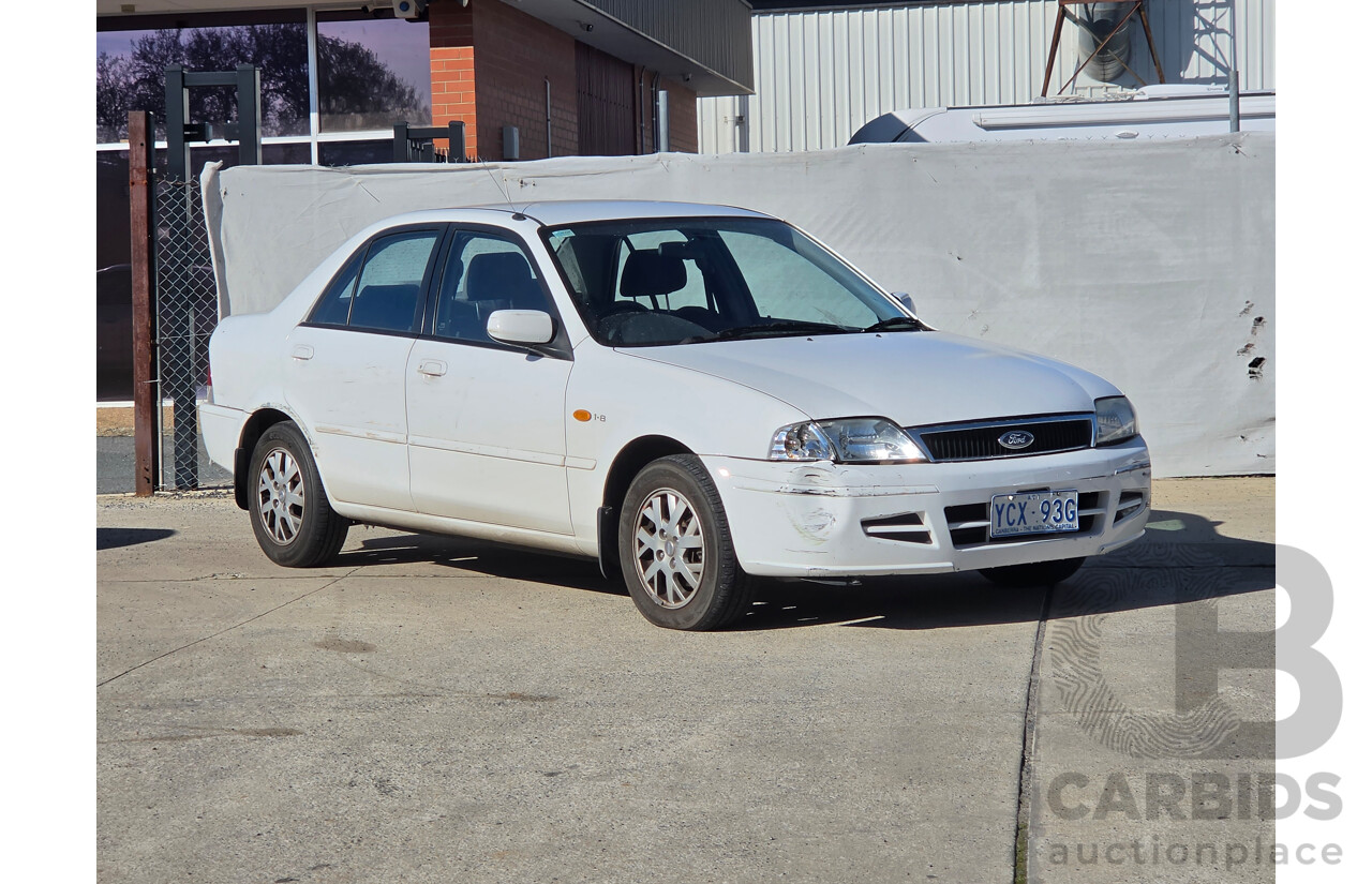 06/2001 Ford Laser GLXi KN 4d Sedan White1.8L