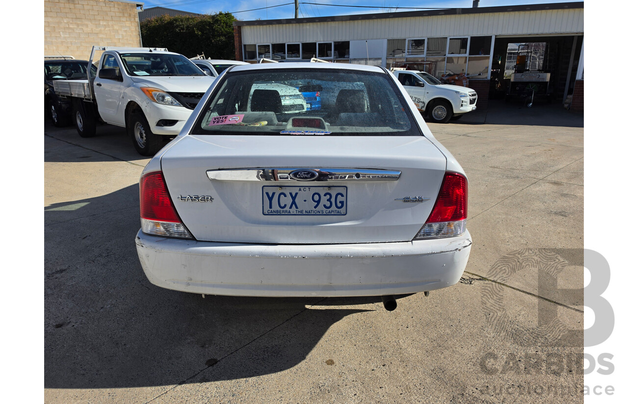 06/2001 Ford Laser GLXi KN 4d Sedan White1.8L