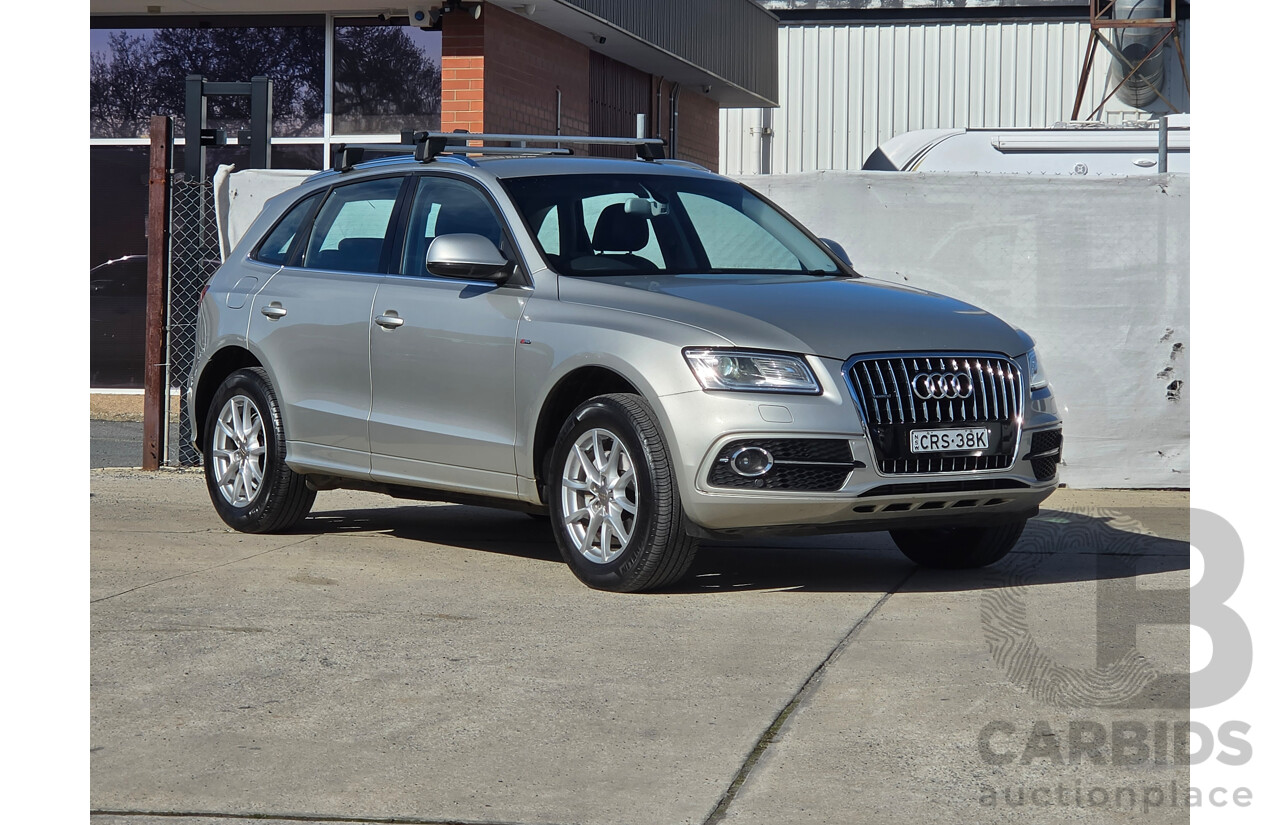 11/2013 Audi Q5 2.0 TDI Quattro (AWD) S-Line 8R MY13 4D Wagon Silver Turbo Diesel 2.0L