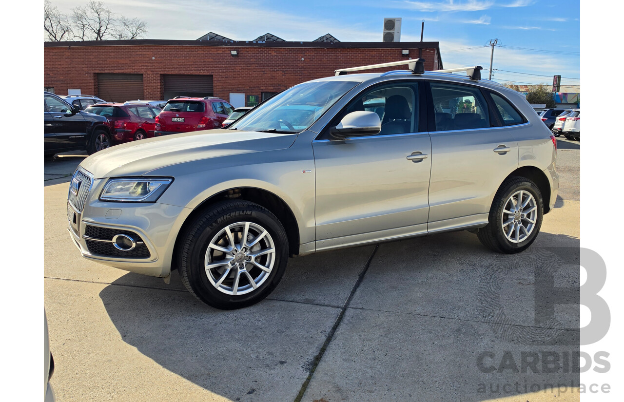 11/2013 Audi Q5 2.0 TDI Quattro (AWD) S-Line 8R MY13 4D Wagon Silver Turbo Diesel 2.0L