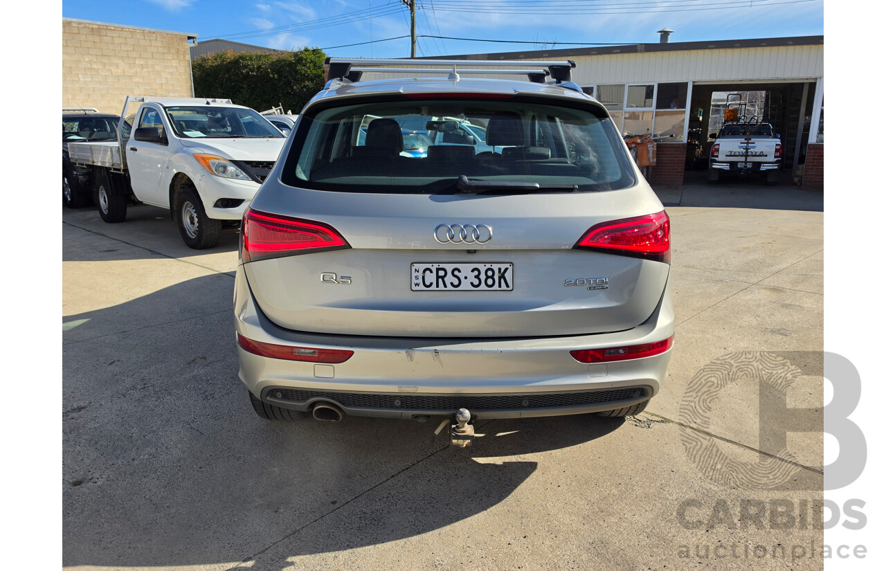 11/2013 Audi Q5 2.0 TDI Quattro (AWD) S-Line 8R MY13 4D Wagon Silver Turbo Diesel 2.0L