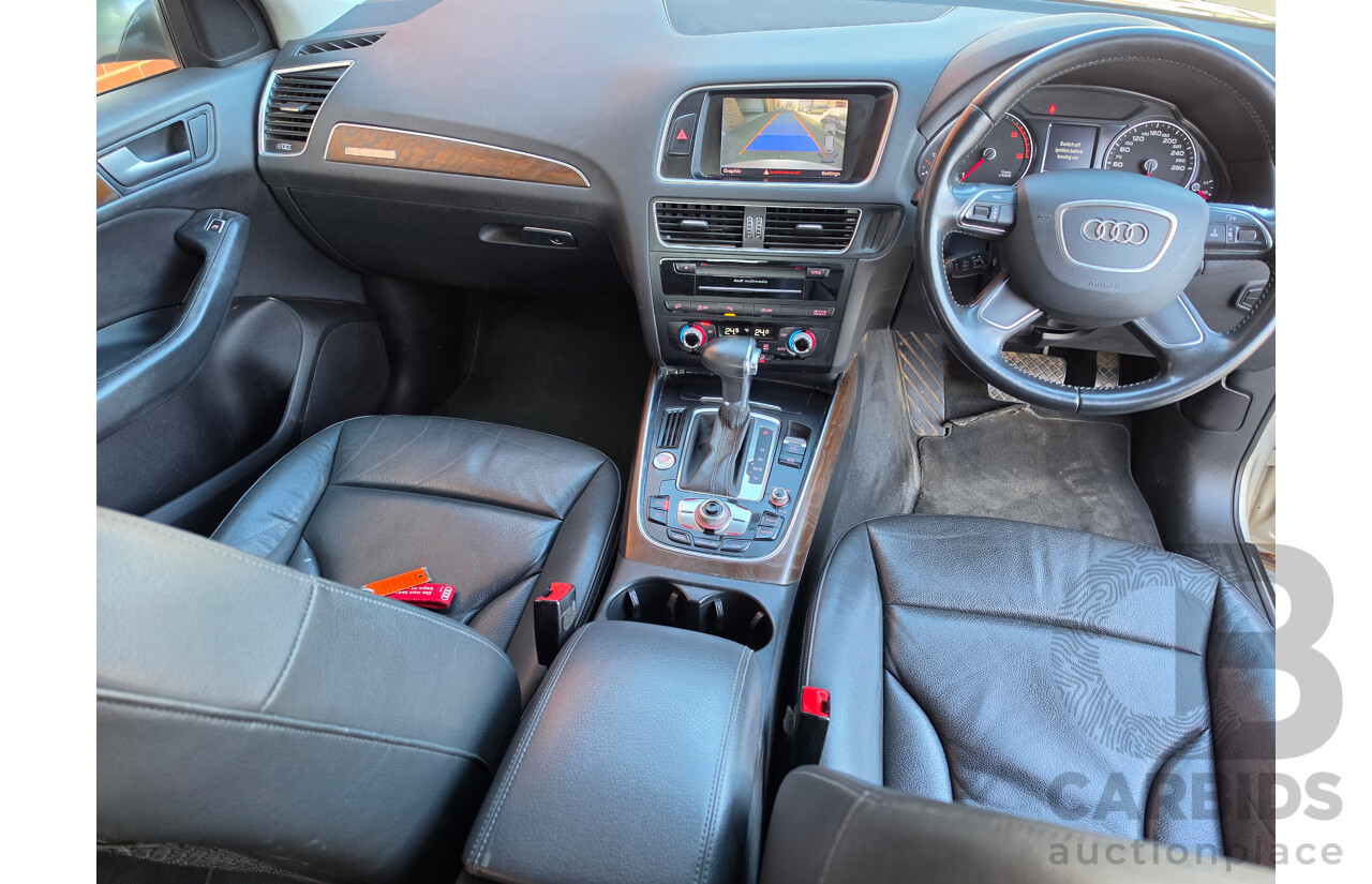 11/2013 Audi Q5 2.0 TDI Quattro (AWD) S-Line  8R MY13 4D Wagon Silver Turbo Diesel 2.0L