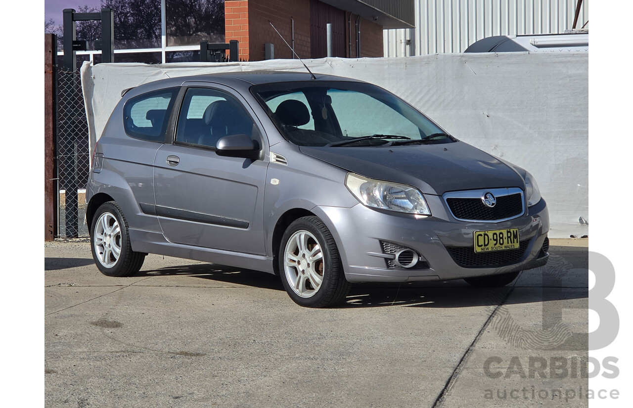 04/2010 Holden Barina  TK MY10 3d Hatchback Silver 1.6L