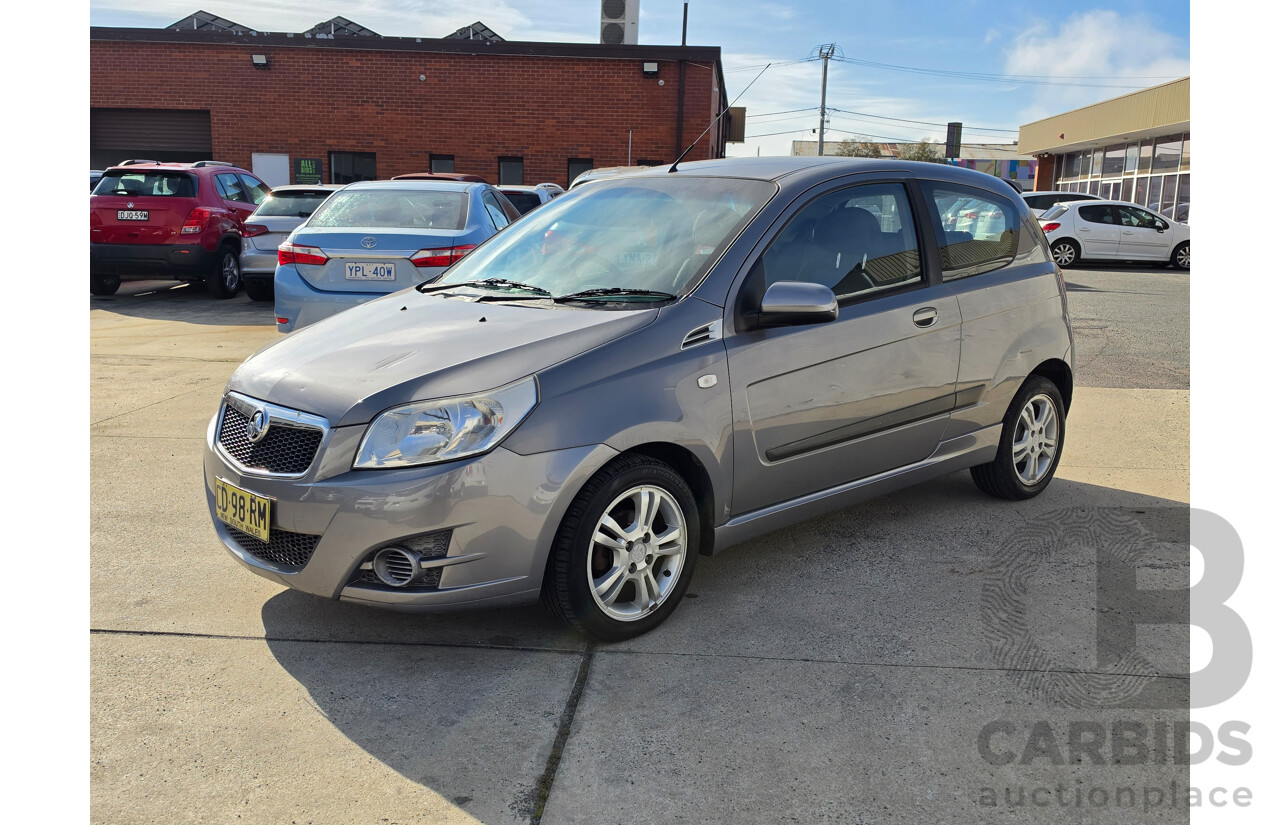 04/2010 Holden Barina  TK MY10 3d Hatchback Silver 1.6L