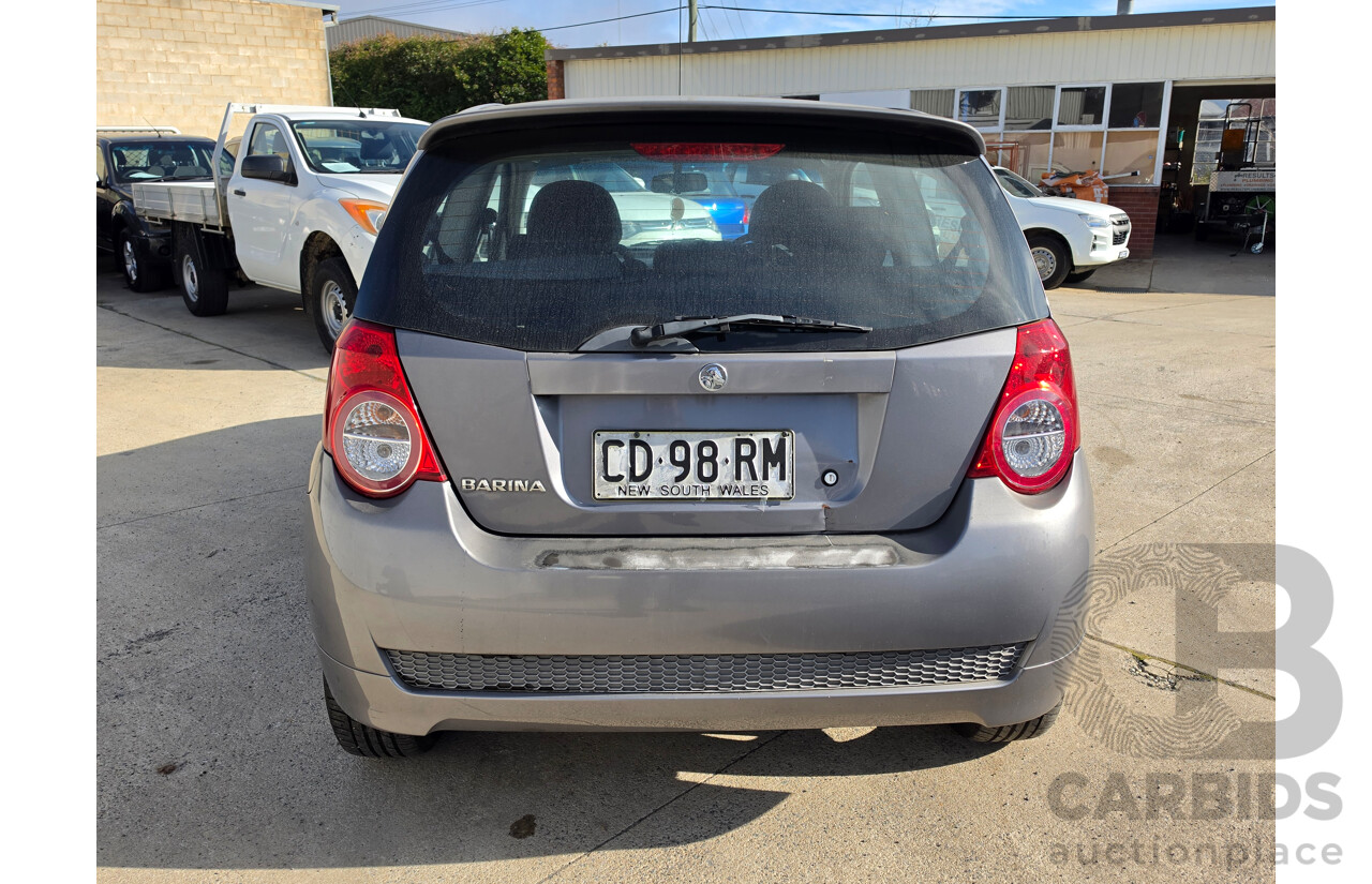 04/2010 Holden Barina  TK MY10 3d Hatchback Silver 1.6L