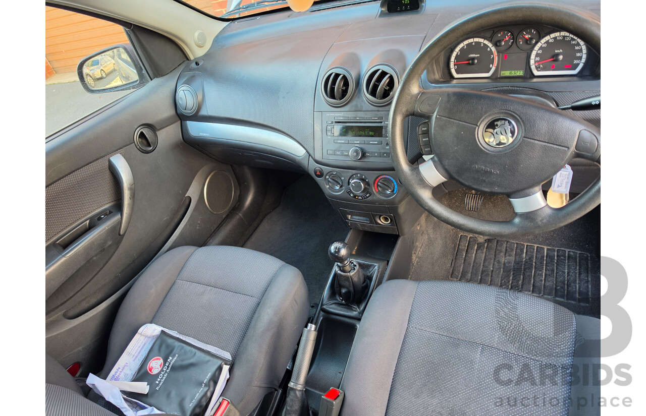 04/2010 Holden Barina  TK MY10 3d Hatchback Silver 1.6L
