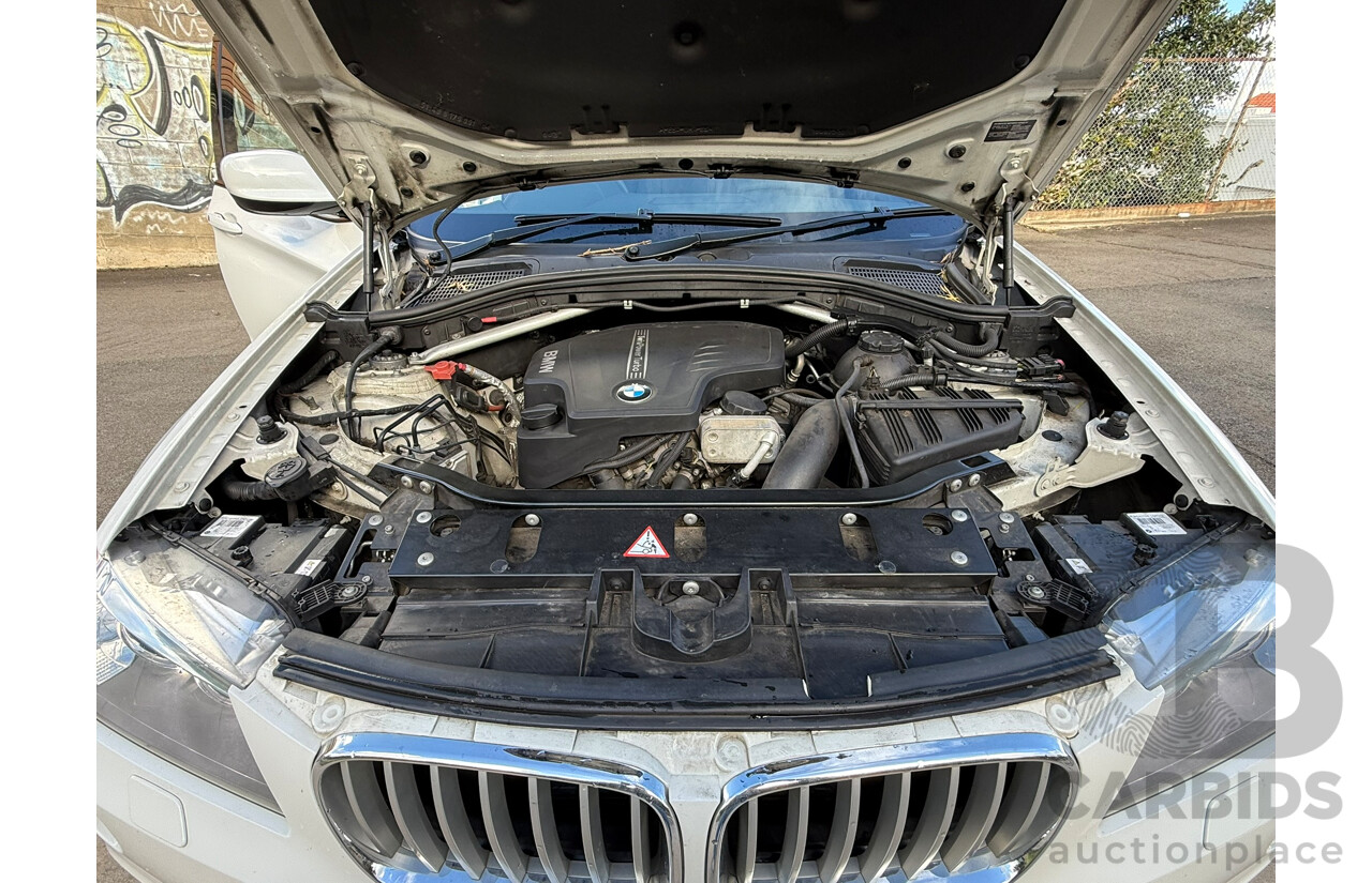 08/2013 Bmw X3 xDRIVE 28i 4WD F25 MY13 4D Wagon Alpin White 2.0L