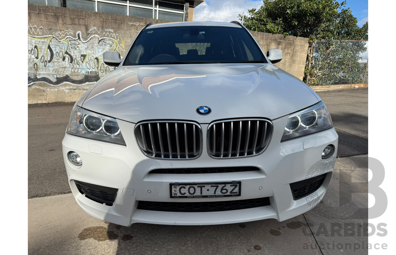 08/2013 Bmw X3 xDRIVE 28i 4WD F25 MY13 4D Wagon Alpin White 2.0L