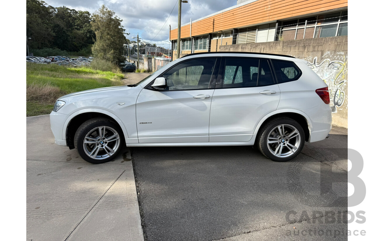08/2013 Bmw X3 xDRIVE 28i 4WD F25 MY13 4D Wagon Alpin White 2.0L