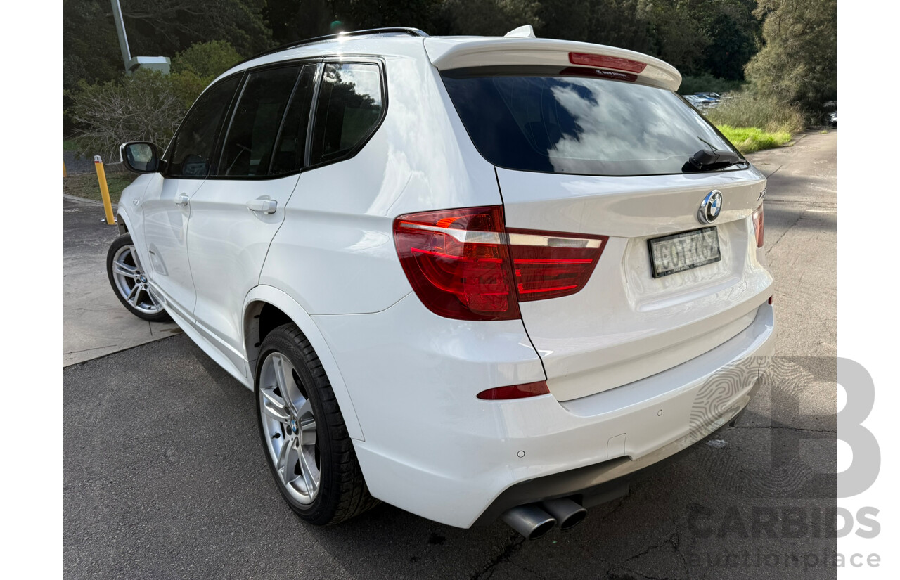 08/2013 Bmw X3 xDRIVE 28i 4WD F25 MY13 4D Wagon Alpin White 2.0L