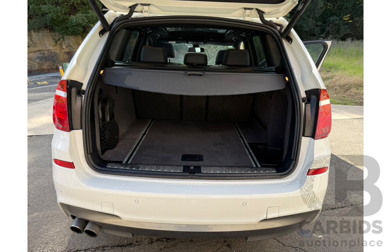 08/2013 Bmw X3 xDRIVE 28i 4WD F25 MY13 4D Wagon Alpin White 2.0L