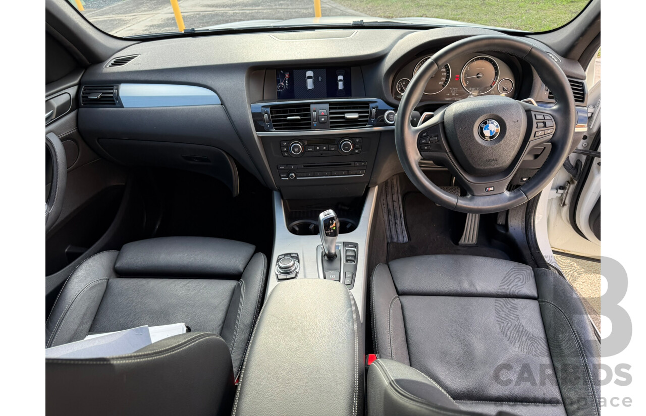 08/2013 Bmw X3 xDRIVE 28i 4WD F25 MY13 4D Wagon Alpin White 2.0L