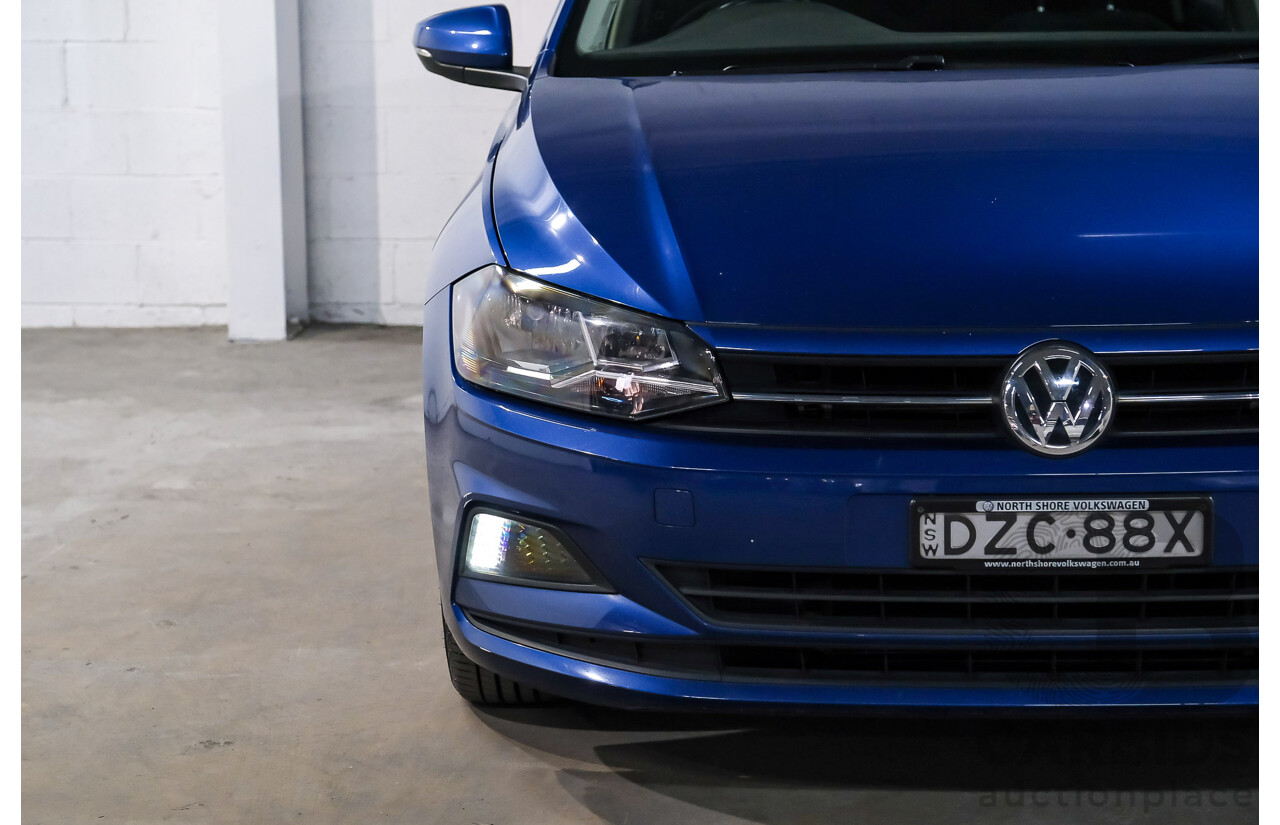 02/2019 Volkswagen Polo 70TSI Trendline AW MY19 5D Hatchback Blue Turbo 1.0L