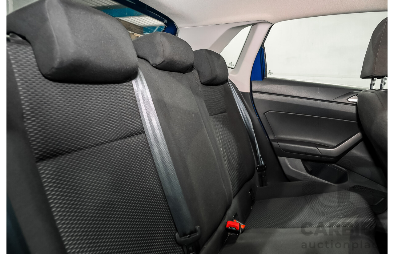 02/2019 Volkswagen Polo 70TSI Trendline AW MY19 5D Hatchback Blue Turbo 1.0L