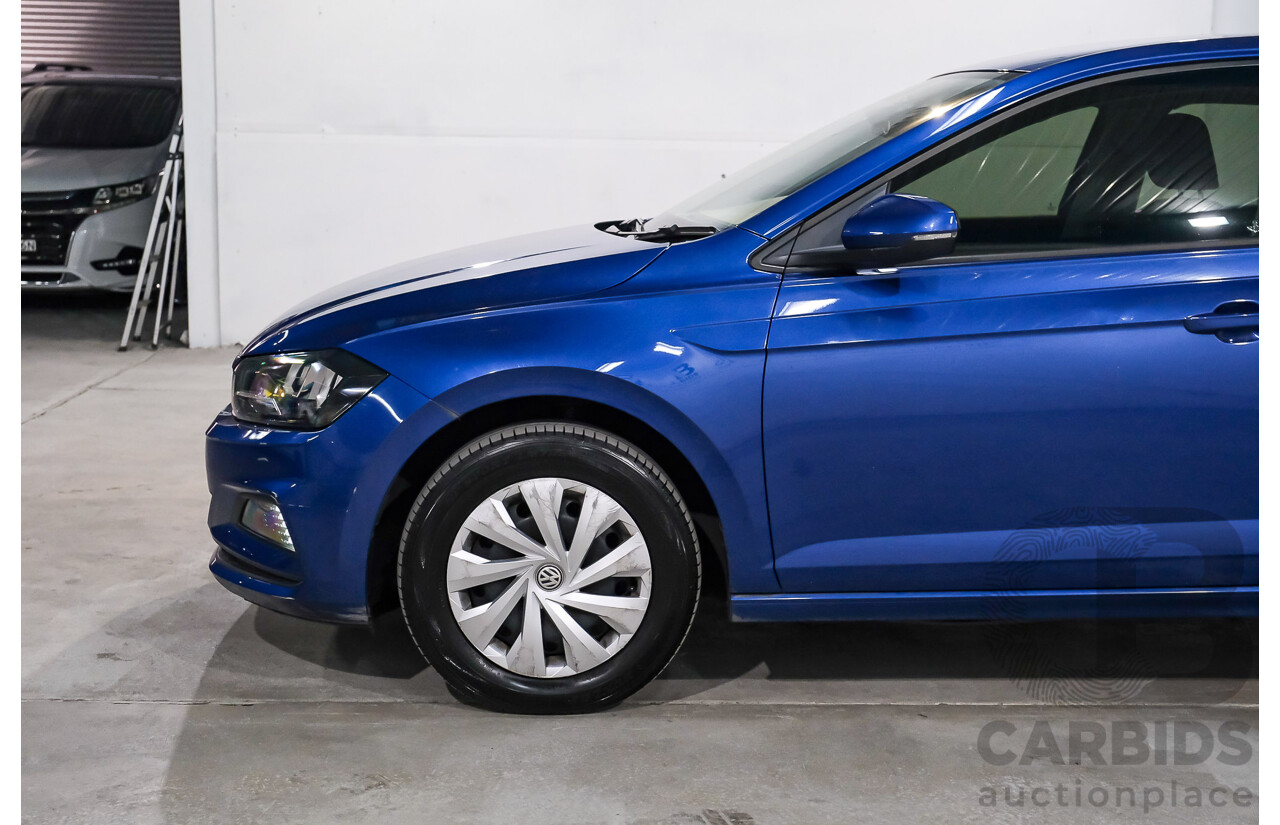 02/2019 Volkswagen Polo 70TSI Trendline AW MY19 5D Hatchback Blue Turbo 1.0L
