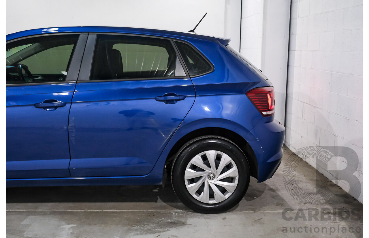 02/2019 Volkswagen Polo 70TSI Trendline AW MY19 5D Hatchback Blue Turbo 1.0L
