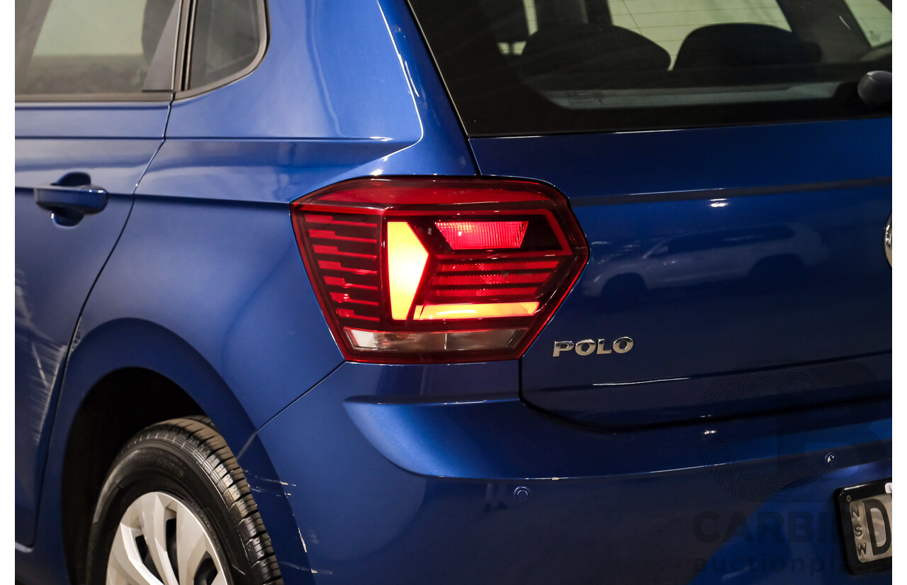 02/2019 Volkswagen Polo 70TSI Trendline AW MY19 5D Hatchback Blue Turbo 1.0L