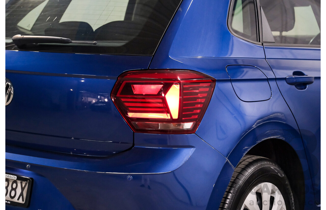 02/2019 Volkswagen Polo 70TSI Trendline AW MY19 5D Hatchback Blue Turbo 1.0L