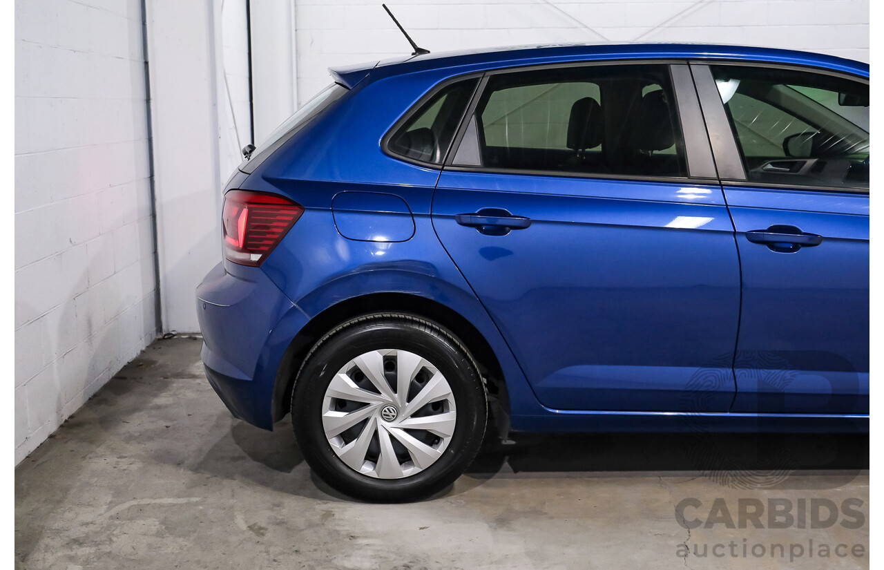 02/2019 Volkswagen Polo 70TSI Trendline AW MY19 5D Hatchback Blue Turbo 1.0L