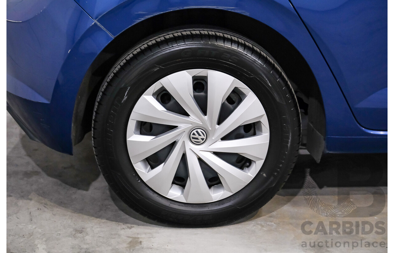 02/2019 Volkswagen Polo 70TSI Trendline AW MY19 5D Hatchback Blue Turbo 1.0L