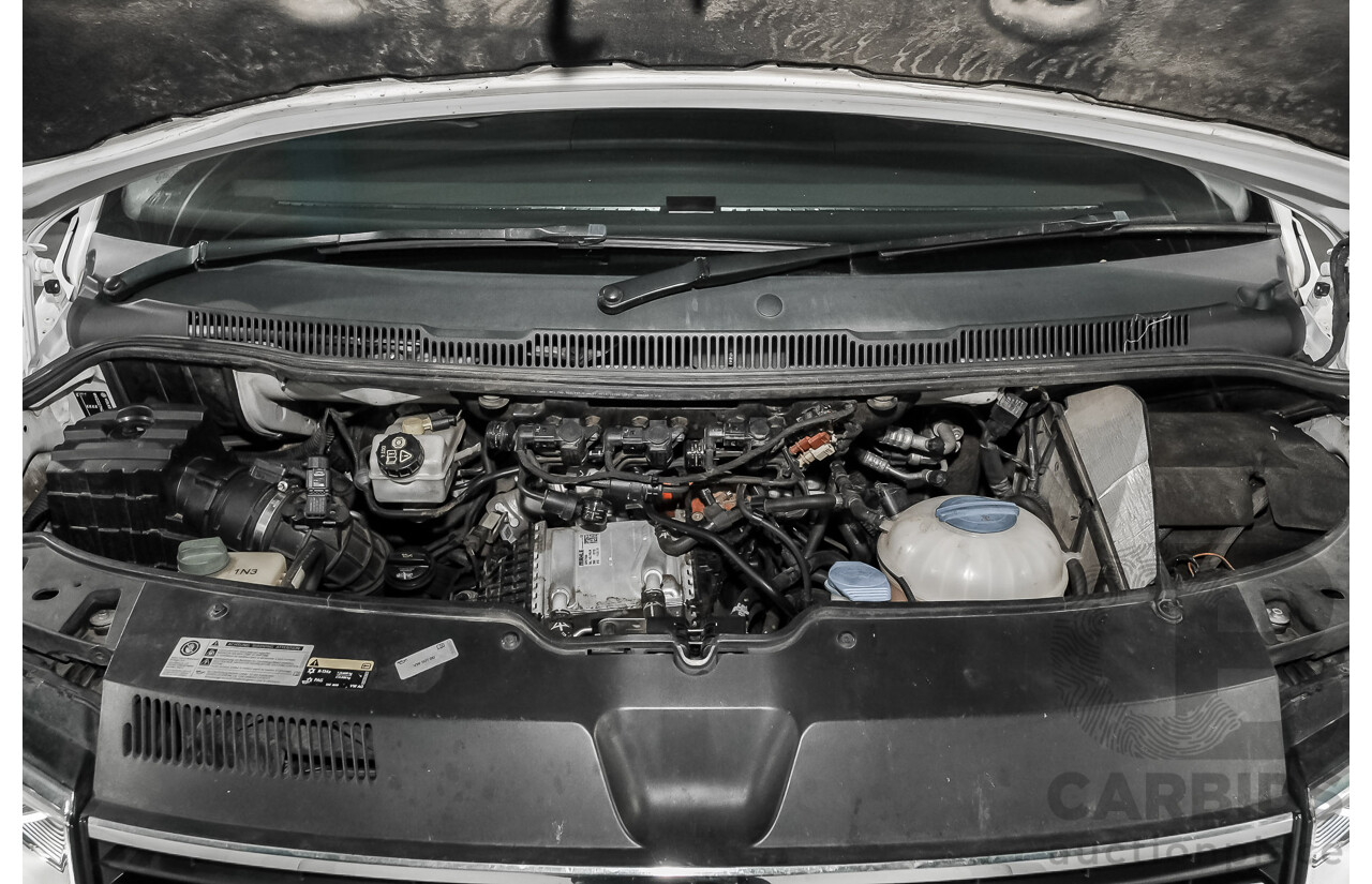 04/2019 Volkswagen Multivan Highline TDI450 T6 MY19 4d Wagon White Twin-Turbo Diesel 2.0L