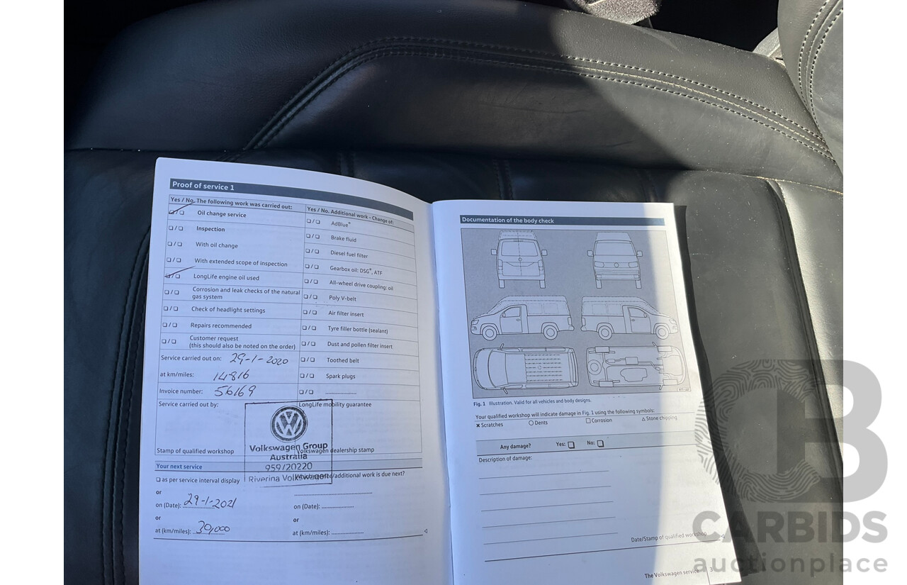 04/2019 Volkswagen Multivan Highline TDI450 T6 MY19 4d Wagon White Twin-Turbo Diesel 2.0L