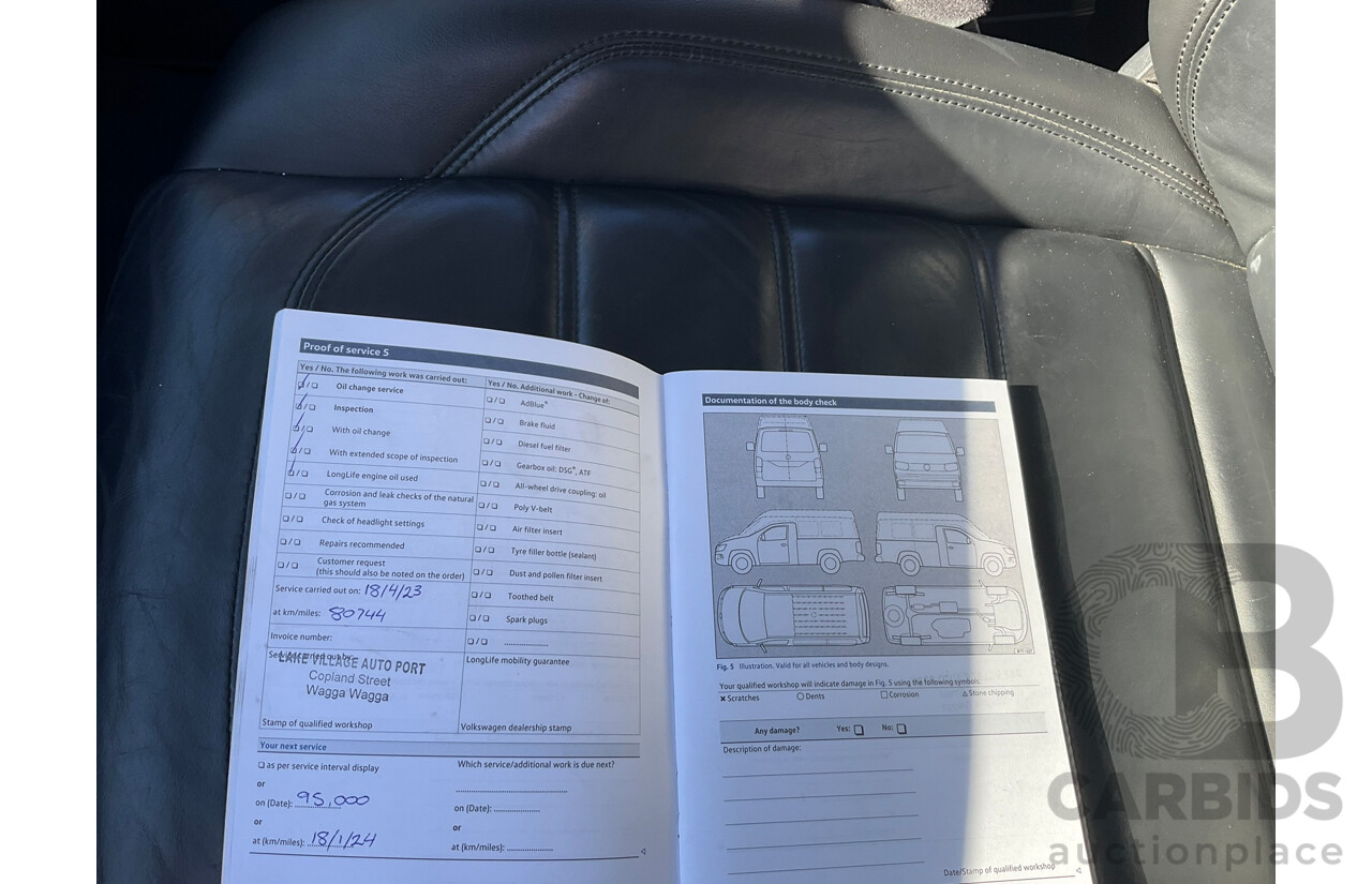 04/2019 Volkswagen Multivan Highline TDI450 T6 MY19 4d Wagon White Twin-Turbo Diesel 2.0L