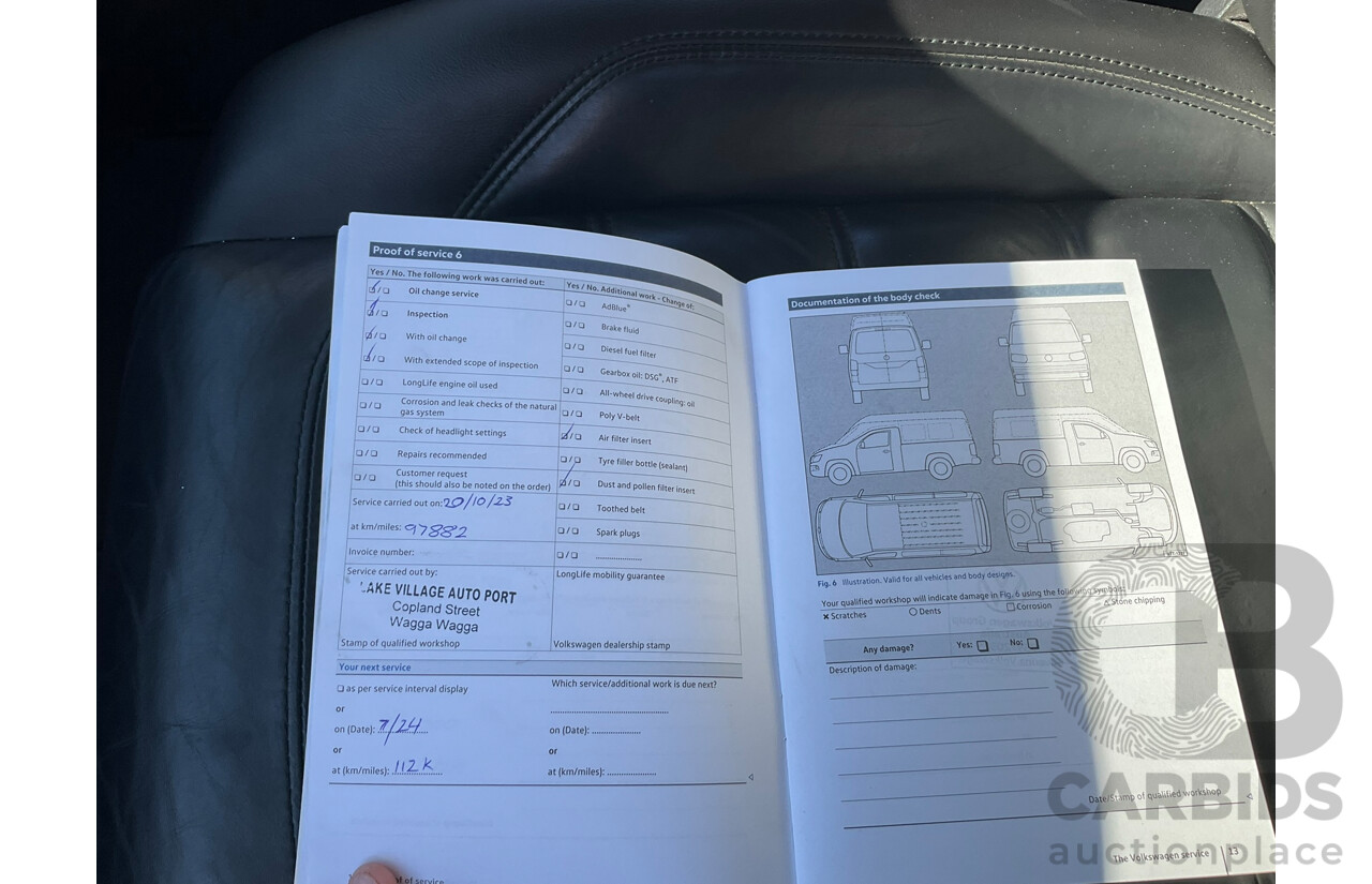 04/2019 Volkswagen Multivan Highline TDI450 T6 MY19 4d Wagon White Twin-Turbo Diesel 2.0L
