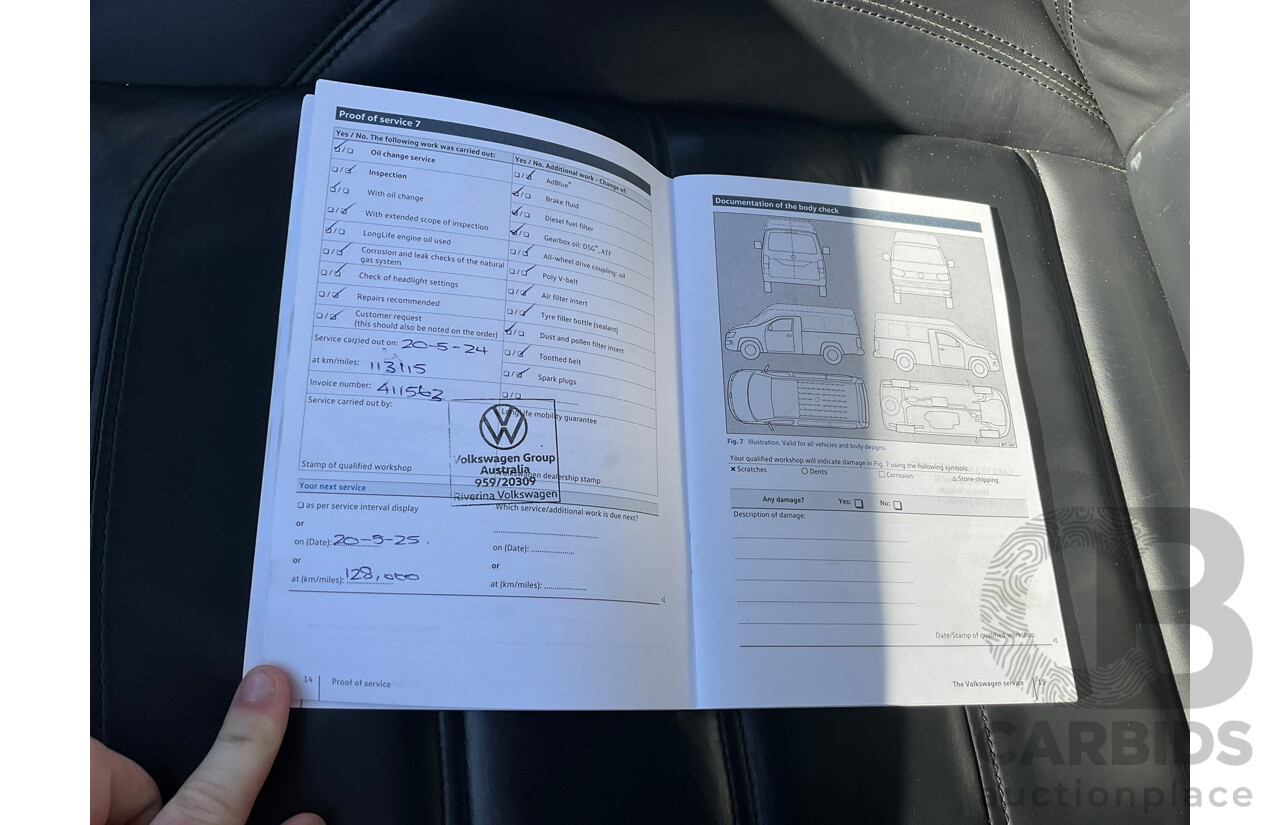 04/2019 Volkswagen Multivan Highline TDI450 T6 MY19 4d Wagon White Twin-Turbo Diesel 2.0L