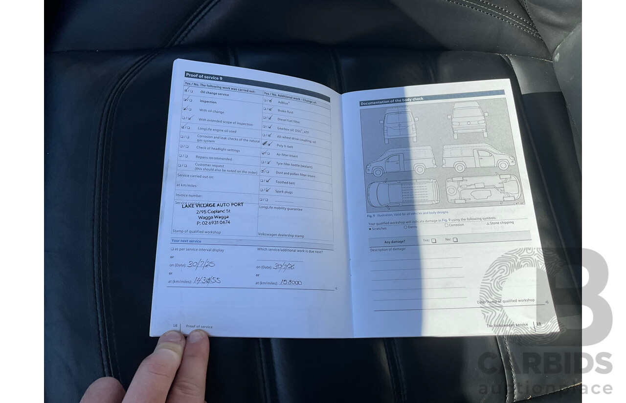 04/2019 Volkswagen Multivan Highline TDI450 T6 MY19 4d Wagon White Twin-Turbo Diesel 2.0L