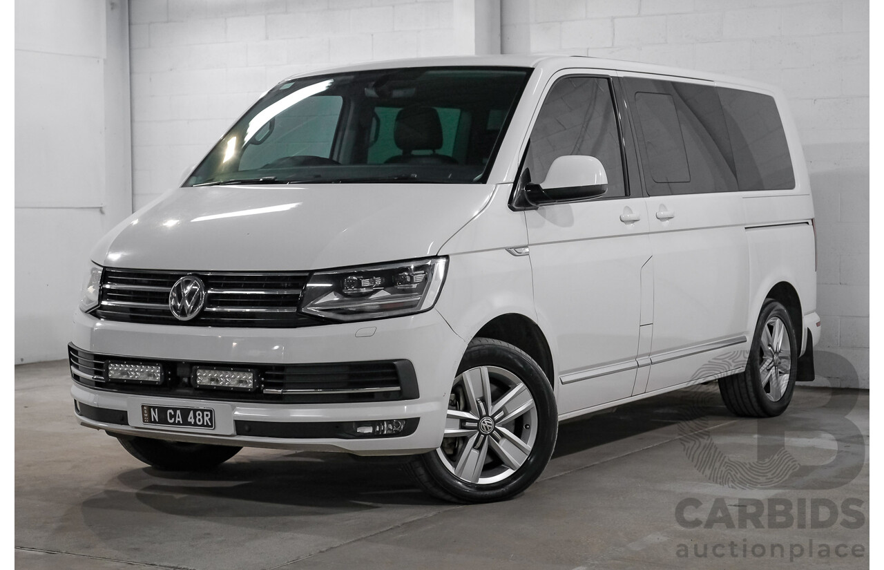 04/2019 Volkswagen Multivan Highline TDI450 T6 MY19 4d Wagon White Twin-Turbo Diesel 2.0L