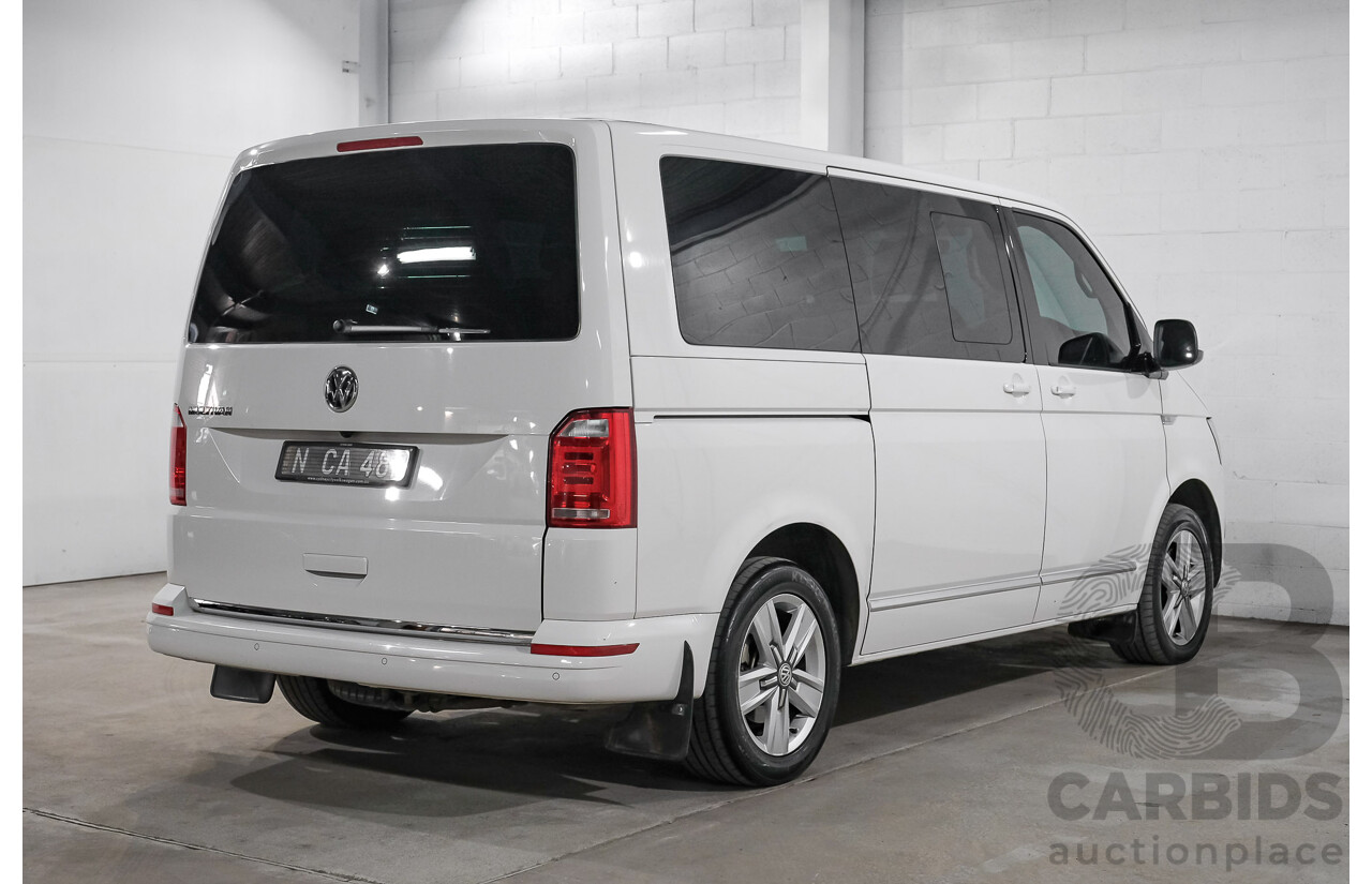 04/2019 Volkswagen Multivan Highline TDI450 T6 MY19 4d Wagon White Twin-Turbo Diesel 2.0L