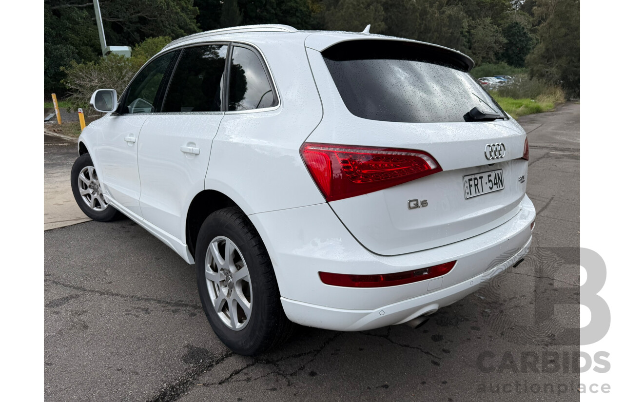 01/2012 Audi Q5 2.0 TFSI QUATTRO AWD 8R MY12 4D Wagon Ibis White 2.0L