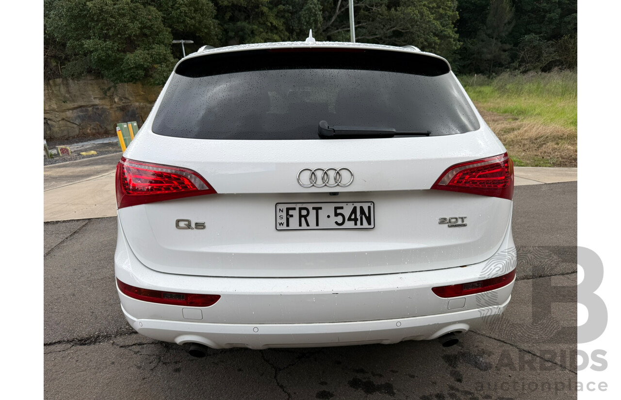 01/2012 Audi Q5 2.0 TFSI QUATTRO AWD 8R MY12 4D Wagon Ibis White 2.0L