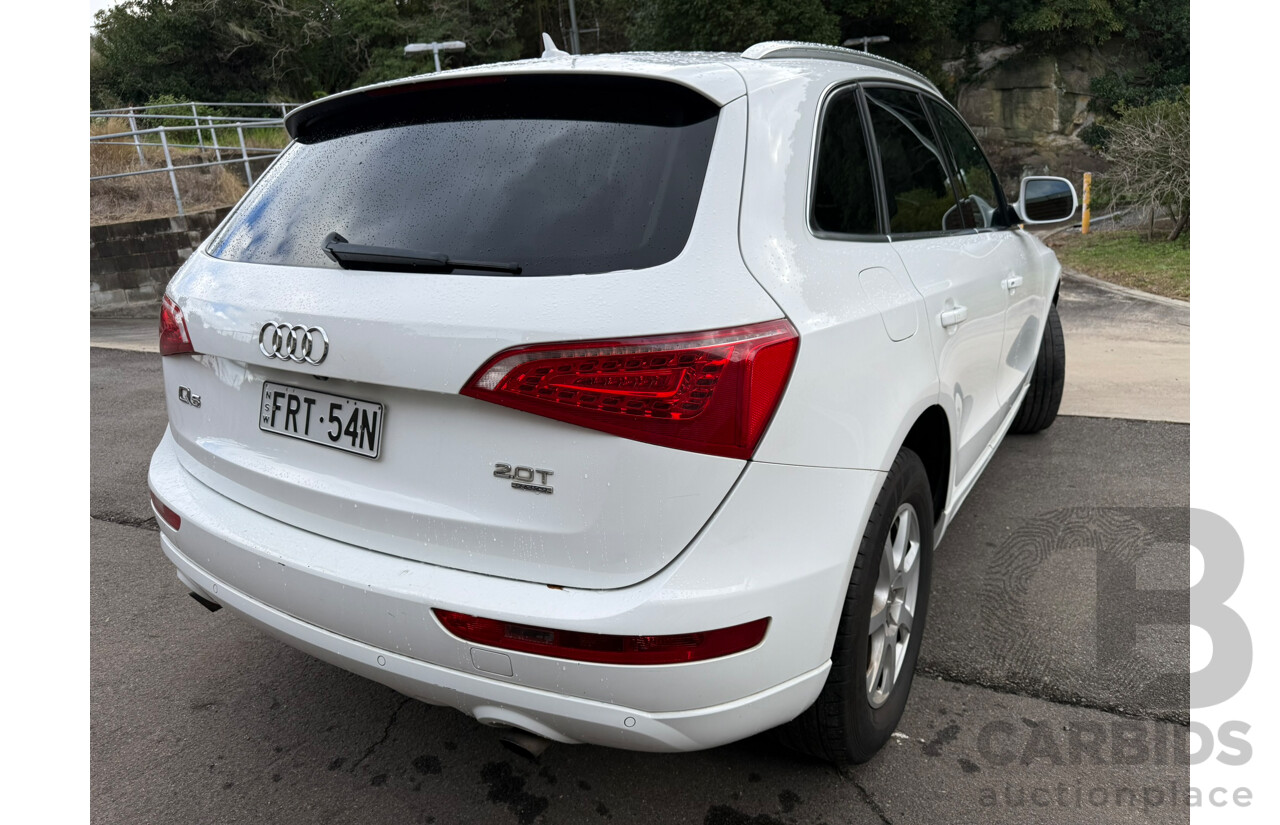 01/2012 Audi Q5 2.0 TFSI QUATTRO AWD 8R MY12 4D Wagon Ibis White 2.0L