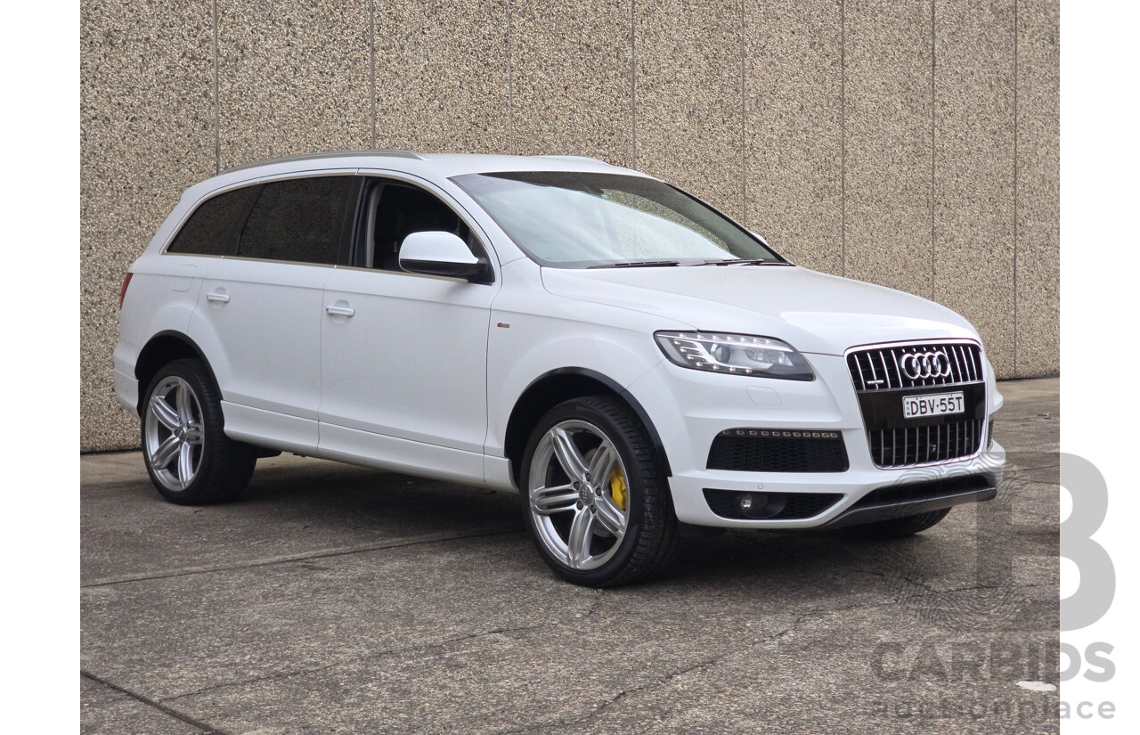 4/2014 Audi Q7 3.0 TDI Quattro (AWD) MY14 4d Wagon White Turbo Diesel 3.0L
