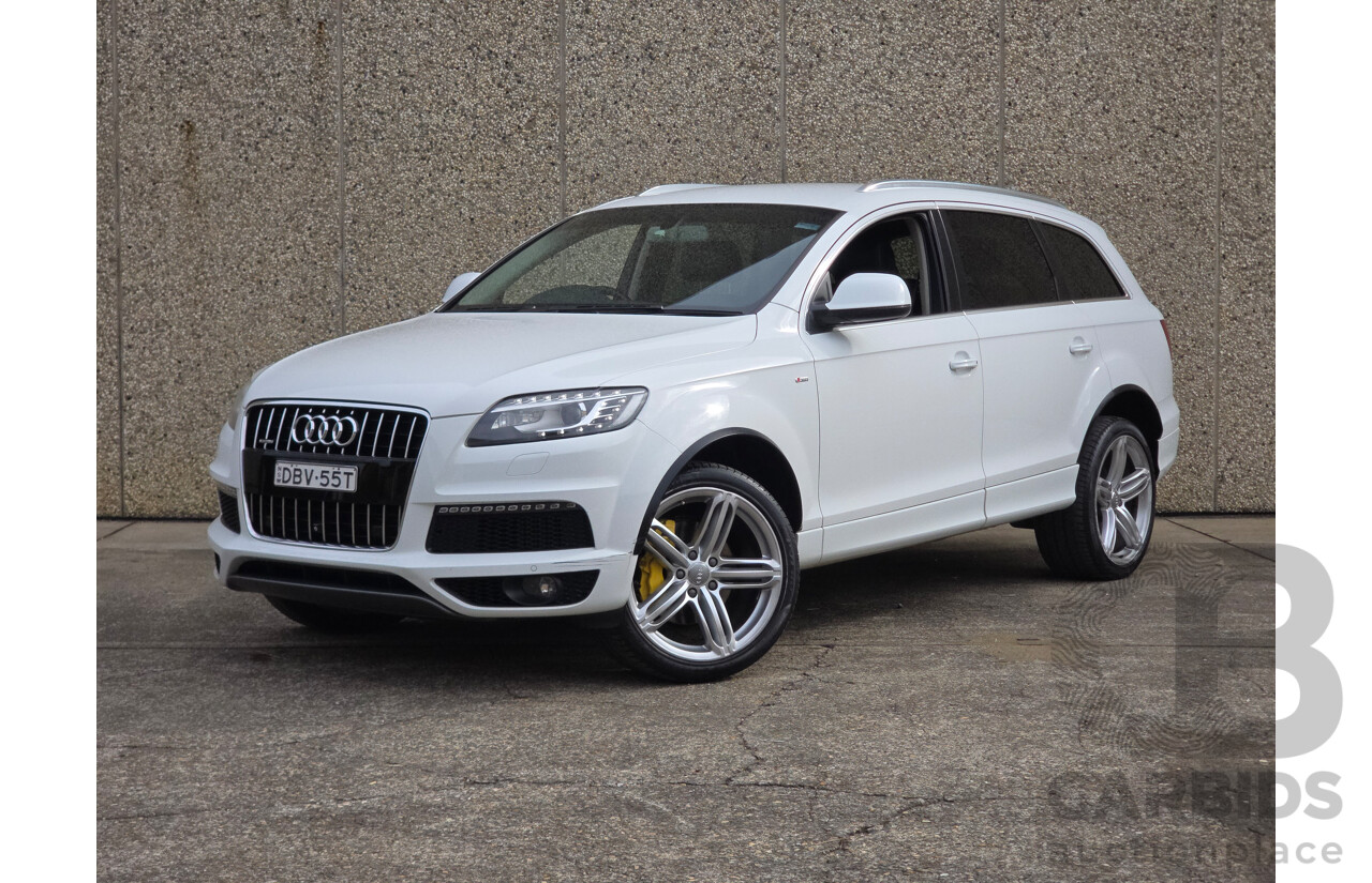 4/2014 Audi Q7 3.0 TDI Quattro (AWD) MY14 4d Wagon White Turbo Diesel 3.0L