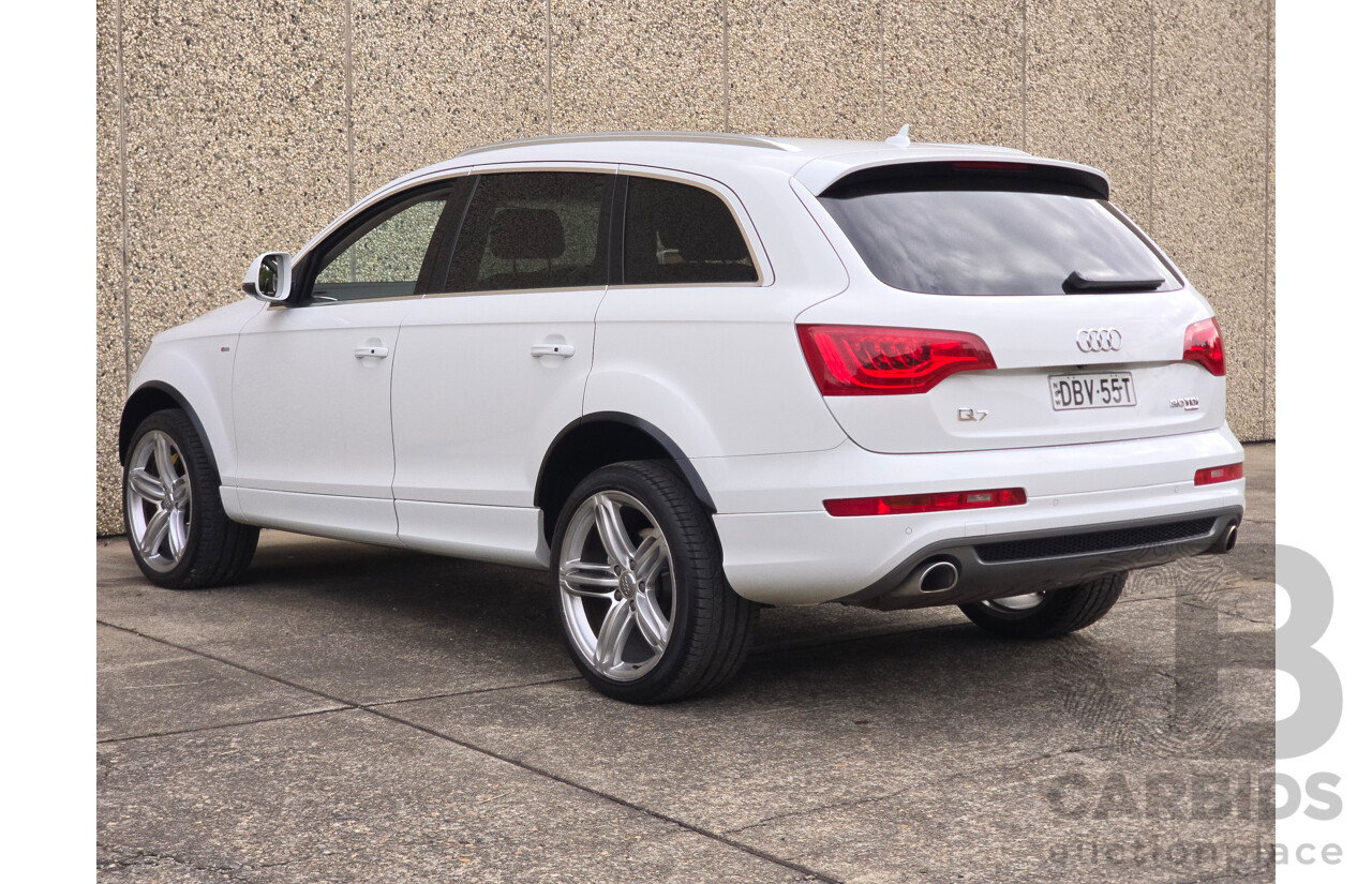 4/2014 Audi Q7 3.0 TDI Quattro (AWD) MY14 4d Wagon White Turbo Diesel 3.0L