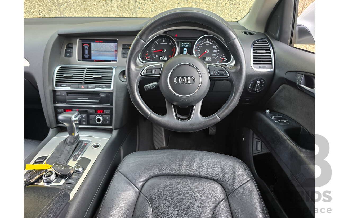 4/2014 Audi Q7 3.0 TDI Quattro (AWD) MY14 4d Wagon White Turbo Diesel 3.0L