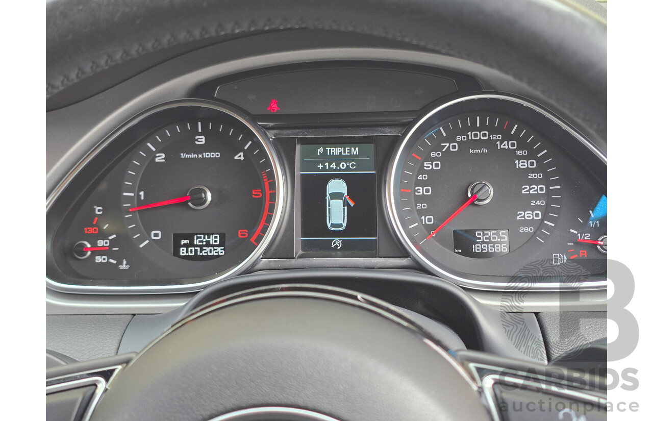 4/2014 Audi Q7 3.0 TDI Quattro (AWD) MY14 4d Wagon White Turbo Diesel 3.0L