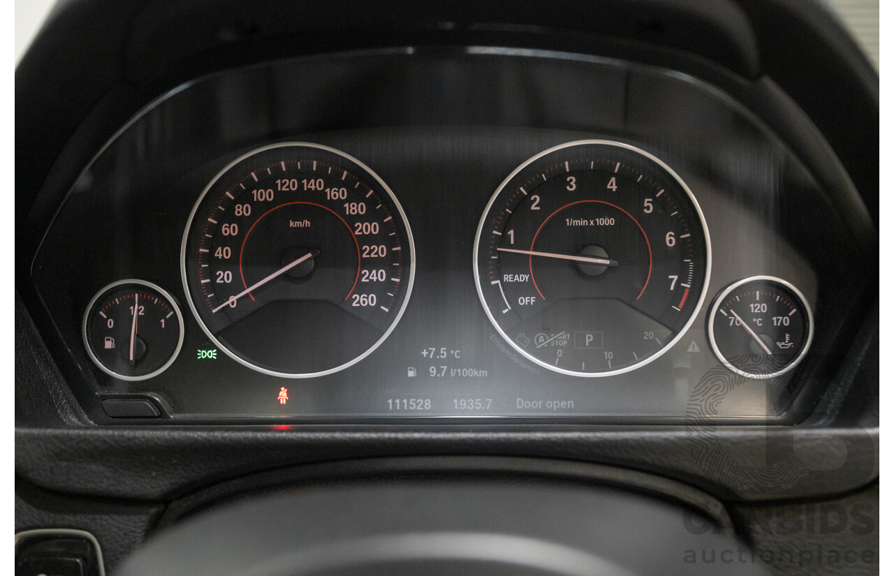 7/2015 BMW 320i M Sport Touring F31 MY15 4d Wagon Black Sapphire Metallic Turbo 2.0L