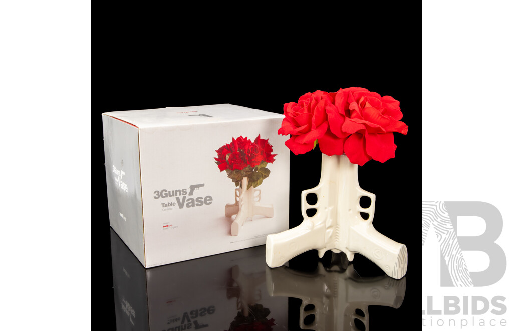 Three Guns Ceramic Table Vase by SuckUk