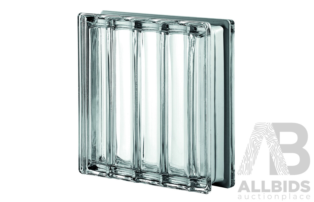 Seves Glassblock Neutro Doric Q30 Metallised Glass Blocks - 9.7 Square Meters - Brand New - ORP $14,000