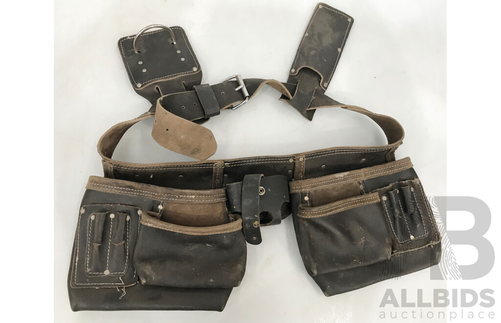 Leather Workmans Utility Tool Belt