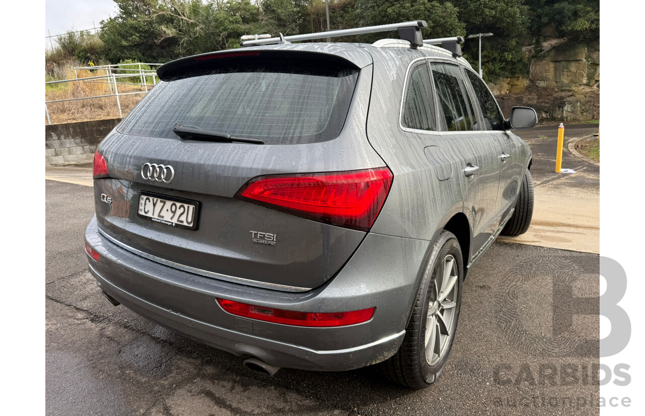 03/2015 Audi Q5 2.0 TFSI QUATTRO (AWD) 8R MY15 4D Wagon Monsoon Gray Metallic 2.0L
