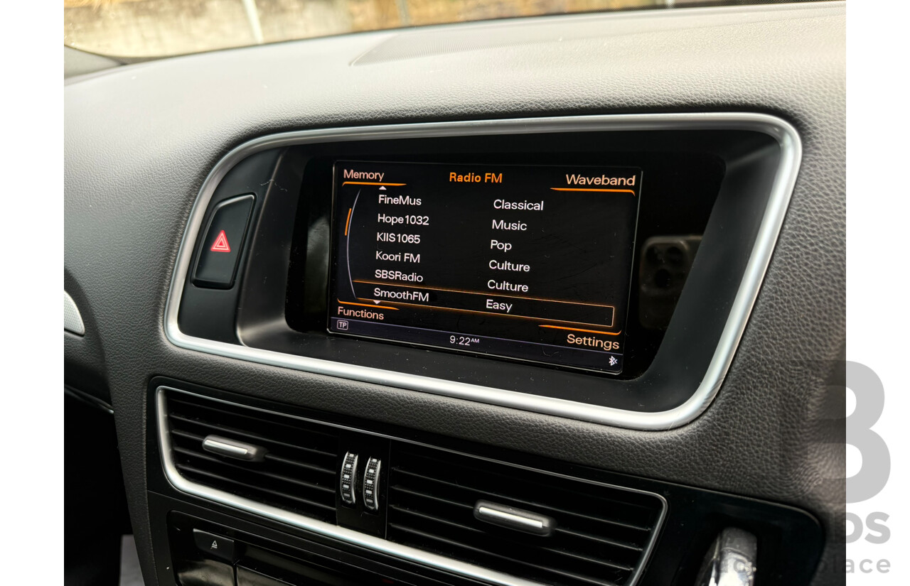 03/2015 Audi Q5 2.0 TFSI QUATTRO (AWD) 8R MY15 4D Wagon Monsoon Gray Metallic 2.0L