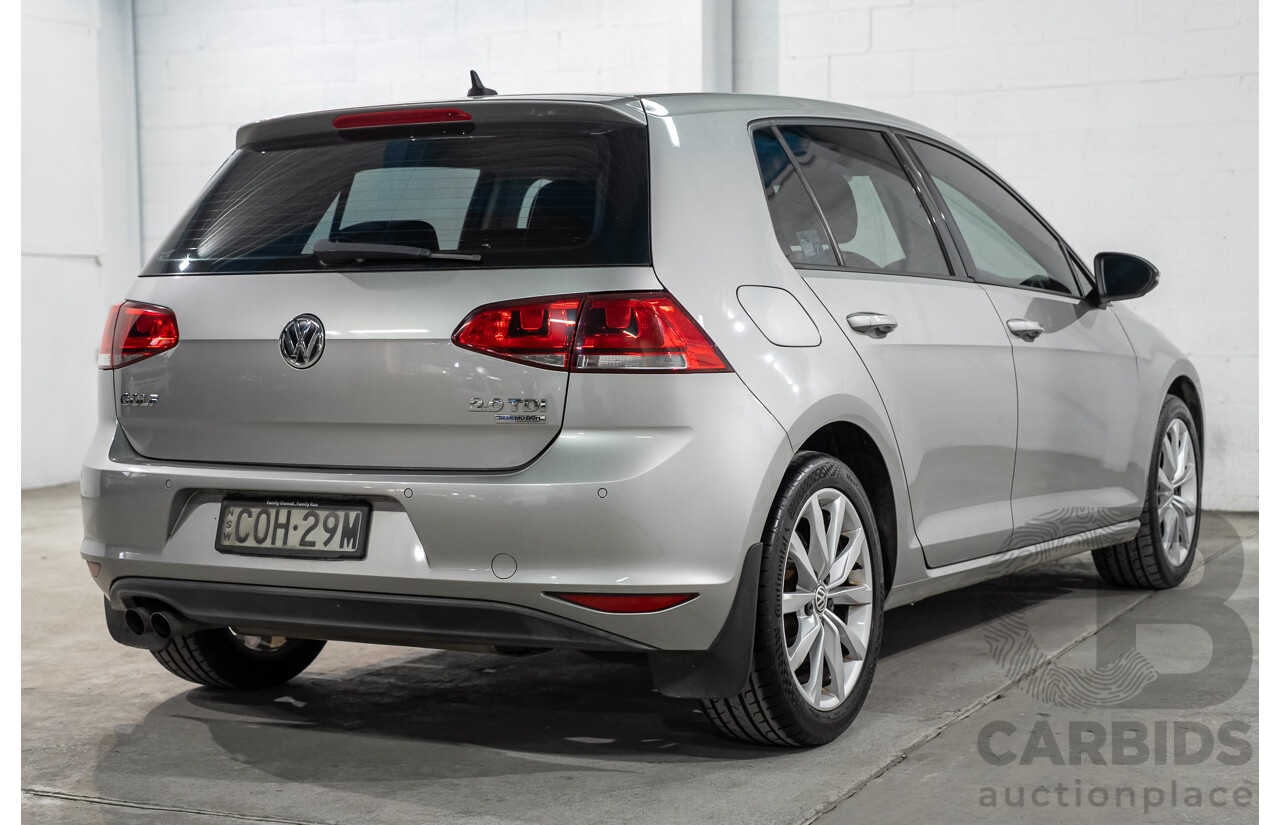 05/2013 Volkswagen Golf 110 TDI Highline AU 5D Hatchback Reflex Silver Metallic Turbo Diesel 2.0L