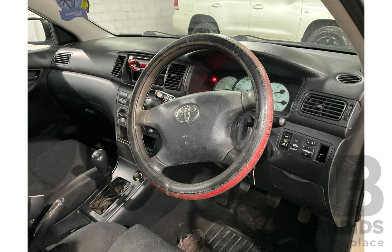 05/2005 Toyota Corolla Ascent ZZE122R 4d Wagon White 1.8L
