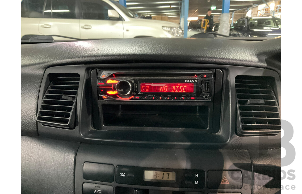 05/2005 Toyota Corolla Ascent ZZE122R 4d Wagon White 1.8L